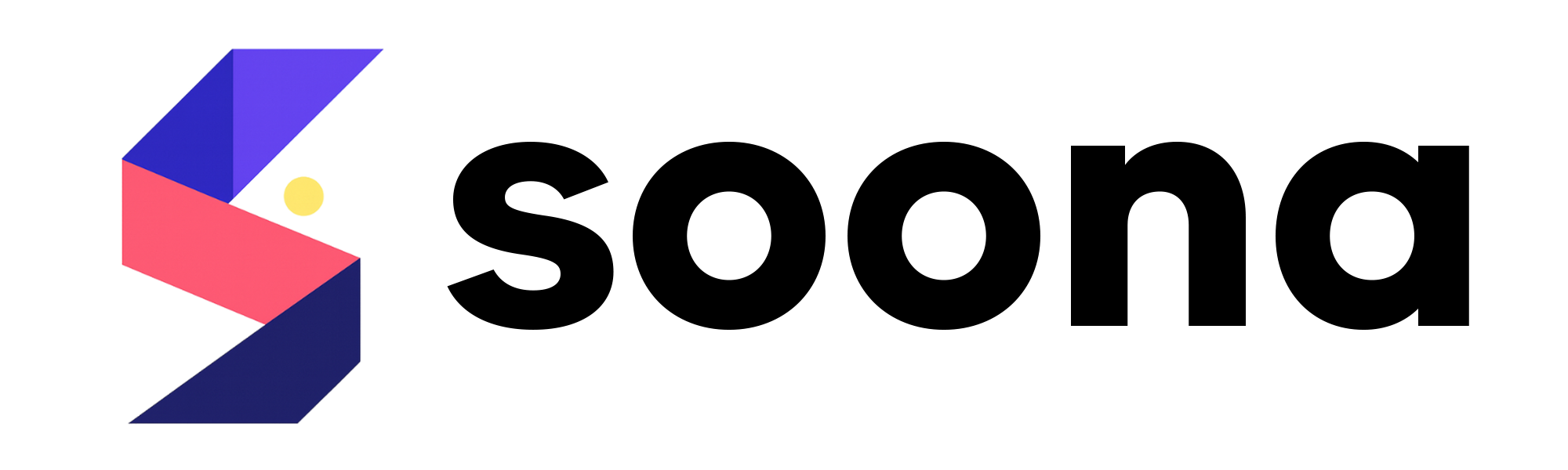 Soona dark logo – early payment platform for creators